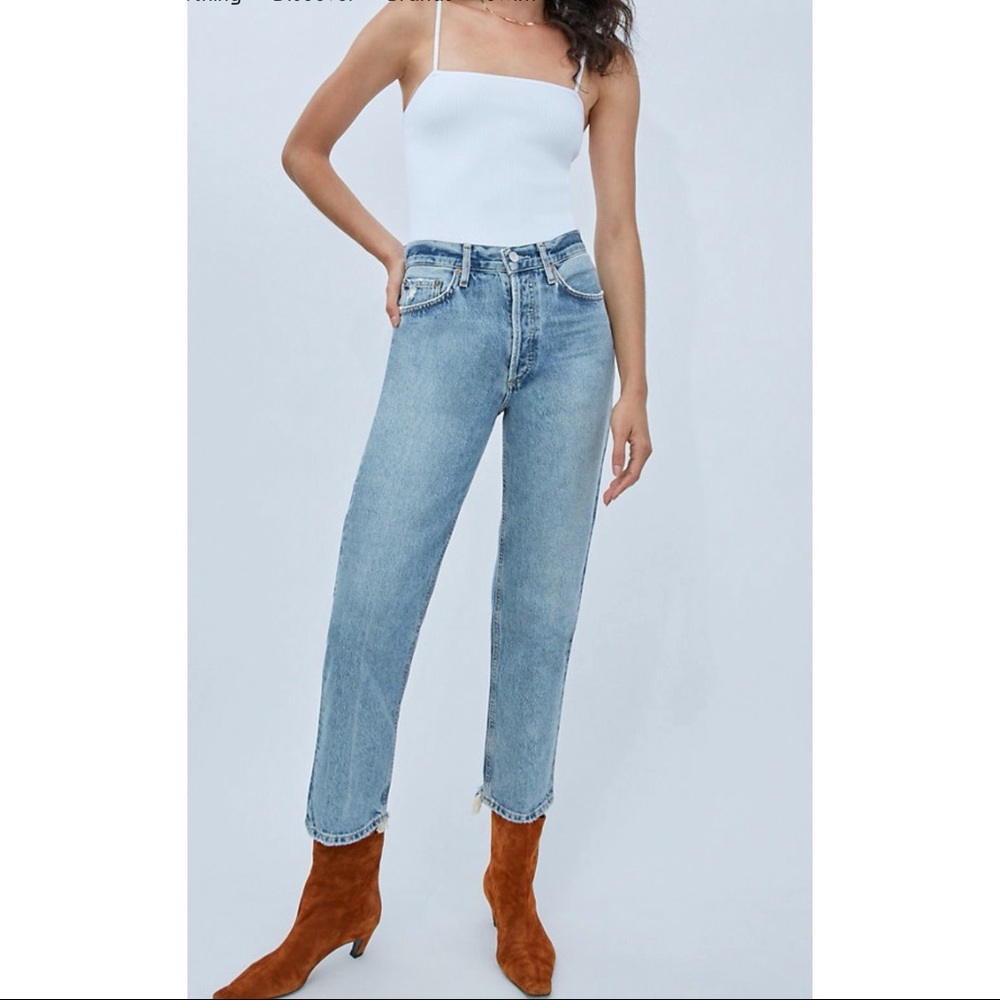 NWT AGOLDE Lana Crop Jean